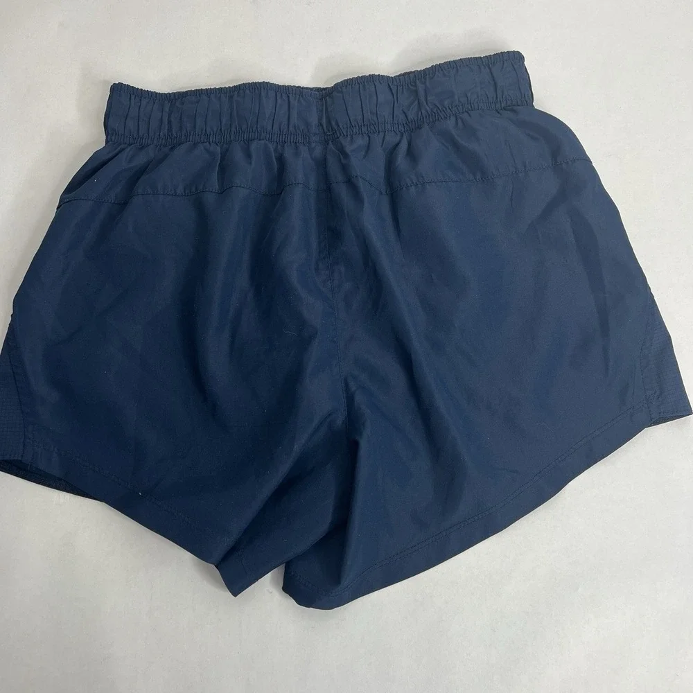 ATHLETIC WORKS Running Jogging Shorts Built-In Liner Womens S 4-6 Navy Blue